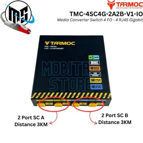 Tarmoc TMC-4SC4G-2A2B-V1-IO | Media Converter 4 FO 4 LAN / 4FO 4LAN 4SC 4LAN 4 SC 4 LAN Gigabit POE 