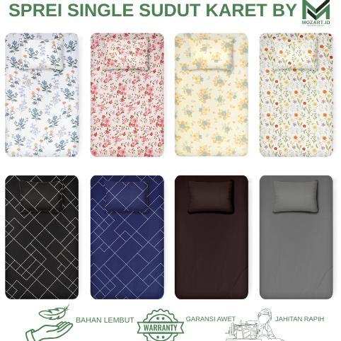 Sprei seprei single sudut karet ukuran 90x200x10/20 - Sprei 90X200X10 90X200X20 90X200X25 90X200X30