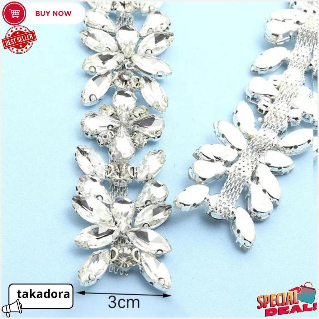 Payet Kristal Jahit Cangkang Fancy, Bentuk Tetes/Teardrop Termurah Banget