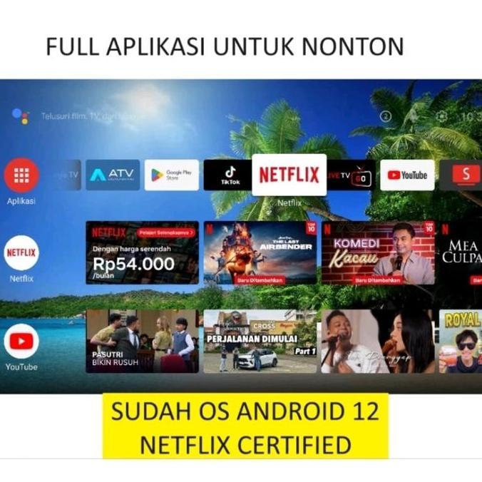 STB ANDROID 12 TV BOX RAM 2 GB V5 NETFLIX TV SUDAH UNLOCK DAN ROOT FULL APLIKASI