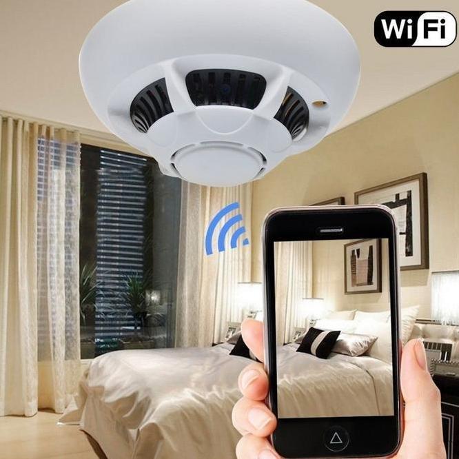 Wireless Hidden Security Wifi Camera Smoke Detector Dummy - Promo