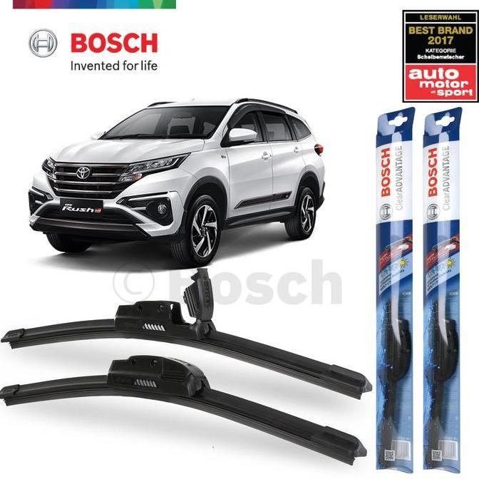 WIPER MOBIL FRAMELESS TOYOTA RUSH 2018 - ONWARD BOSCH CLEAR ADVANTAGE ORIGINAL DAN TERPERCAYA