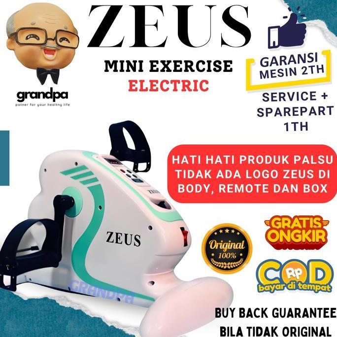 PROMO DISKON Original Zeus Mini Bike Elektrik Manual Sepeda Statis Sepeda Olahraga Otot Kaki Alat Te