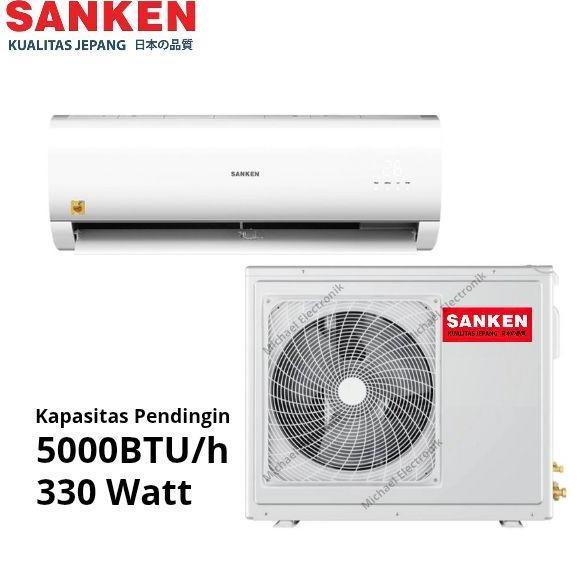 Terlaris Sanken Ac Low Watt Esc-05D/L Unit Only Gold Fin Evapulator/Indoor Ac Dan Outdoor Ac Anti Ka