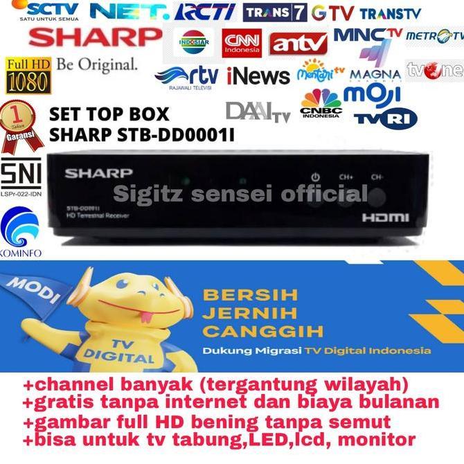 set top box sharp dd001i tv digital dvbt2 setopbox dvb t2