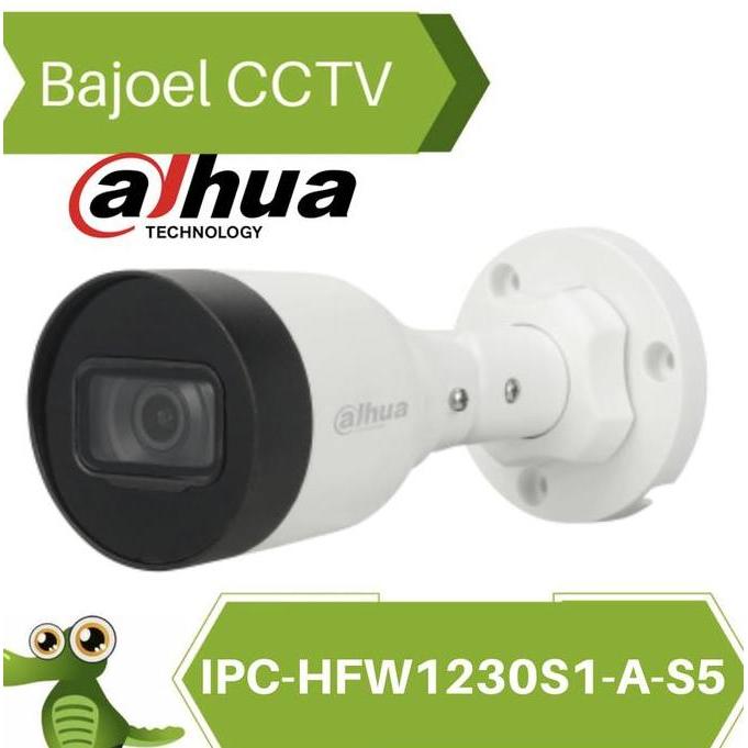 TERMURAH - IP CAMERA OUTDOOR DAHUA 2MP IPC-HFW1230S1-A-S5 IPC HFW1230S1 A S5