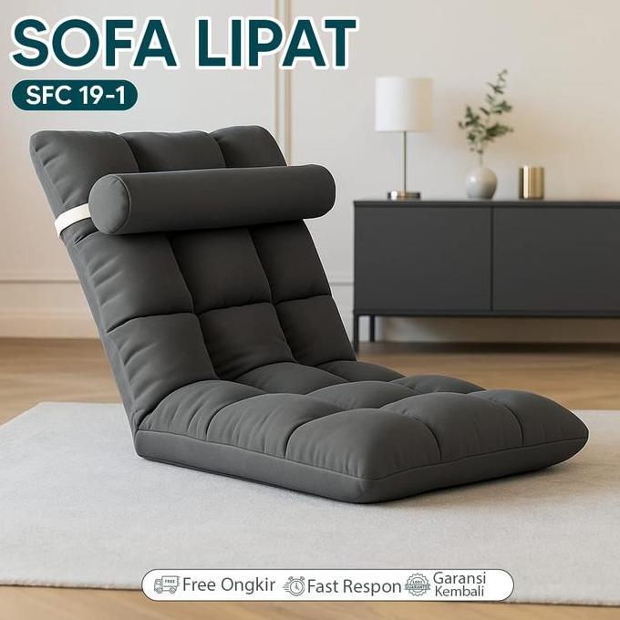 Mymy.Surabaya - (COD} Sofa Lesehan Lipat Multifungsi Kursi Lantai Empuk & Stylish Sofa Single Lipat 