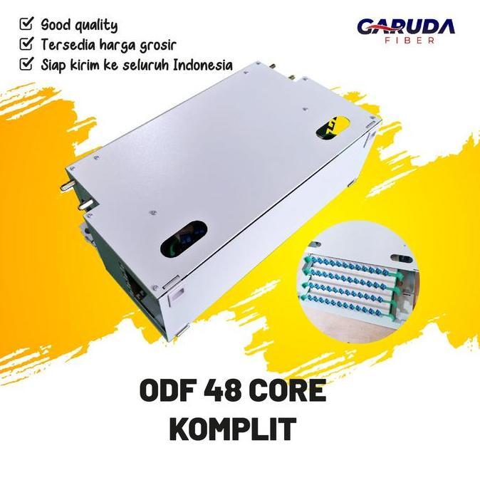 ODF 48 Core Komplit Garuda Fiber ODF Fullset 48C OTB Rackmount 48 C