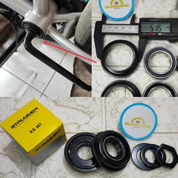BB Set Kom Gear Tengah Bearing Mangkoan Crank Sepeda BMX 20 STRUMMER