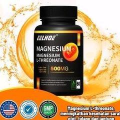 (Promo) Eelhoe Usa Magnesium L-Threonate 500Mg 60 Kapsul Brain Focus L Threonate Original