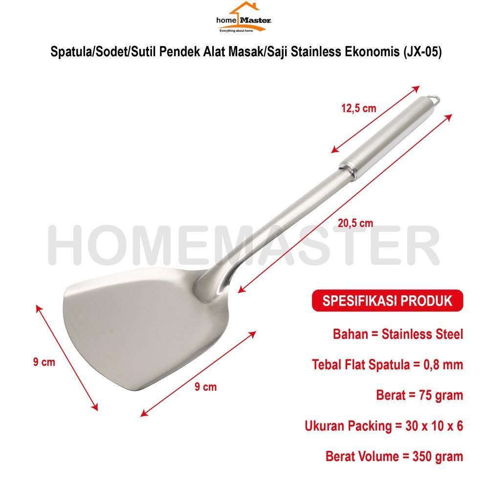 Sodet Sutil Pendek Stainless Ekonomis - Jx05 Alat Saji