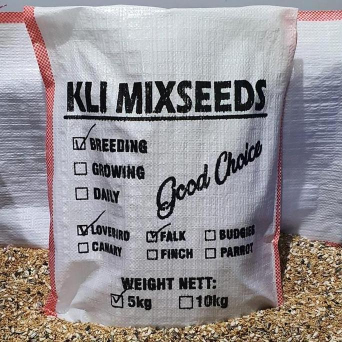PAKAN BREEDING LOVEBIRD KLI MIXSEEDS 5 KG BREEDING FALK
