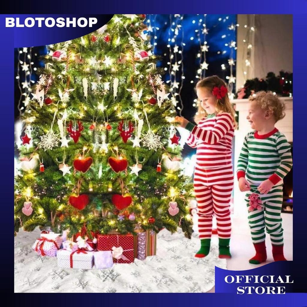 Alas Pohon Natal Motif Salju Tatakan Pohon Natal 90Cm/120Cm Da Sale