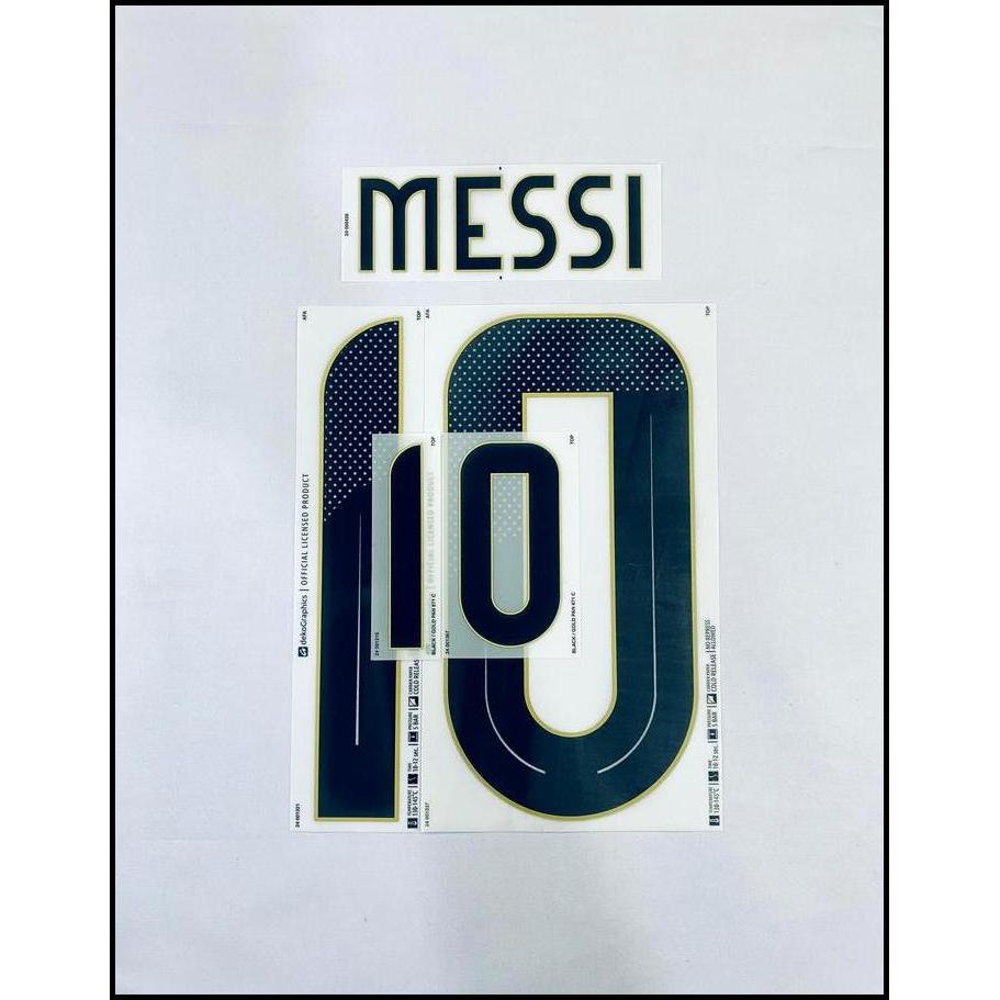 Nameset Argentina 2024 Home =  MESSI (10). Original Nameset for Jersey. best seller