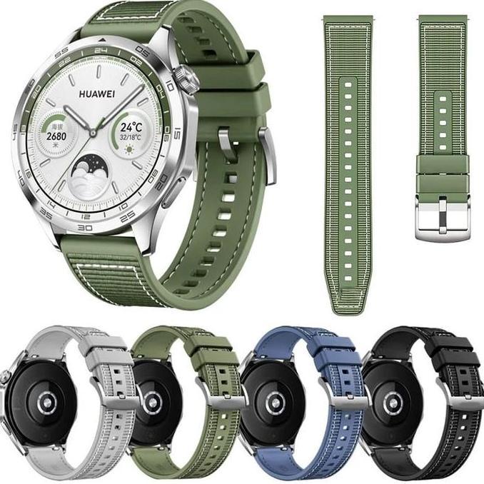 Tali Jam / Strap Silicone Nylon for Huawei Watch GT 4 / 3 / 2 / Watch Buds / Ultimate Official Desig