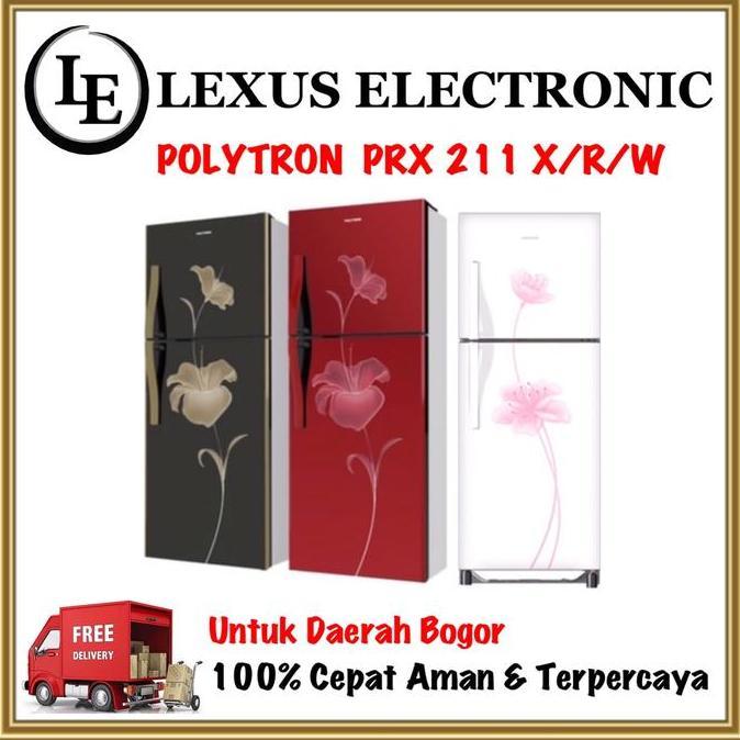 Sale Prx211X/R/W Polytron Prx 211 Kulkas 2 Pintu Kulkas Polytron 2 Pintu
