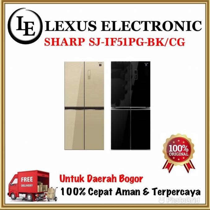 Grosir Sharp Kulkas Side By Side | Sj-If51Pg-Bk | Sj-If51Pg | Sj-If51Pg-Bk/Cg