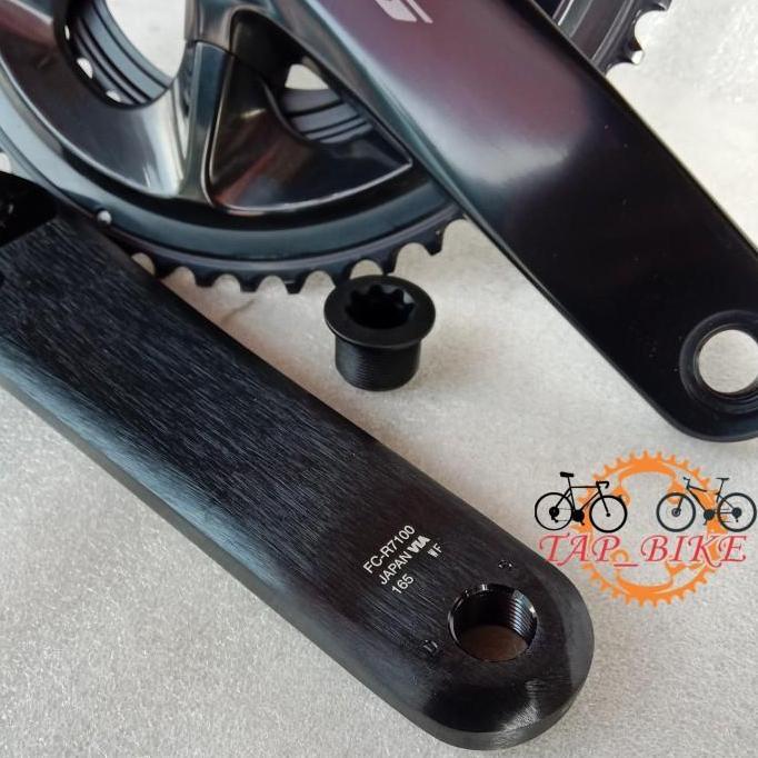 Crank Set SHIMANO 105 R7100 50/34T Arm 165mm - Part Sepeda Road Bike