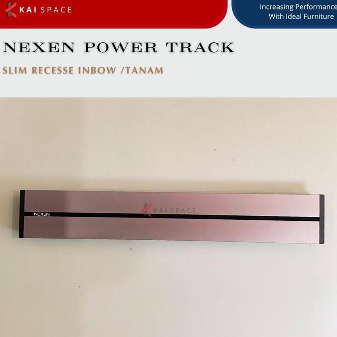 Promo STOP KONTAK NEXEN POWER TRACK SLIM RECESSED 1000mm GREY BLACK Not: Line8, Not: EUBIQ Diskon