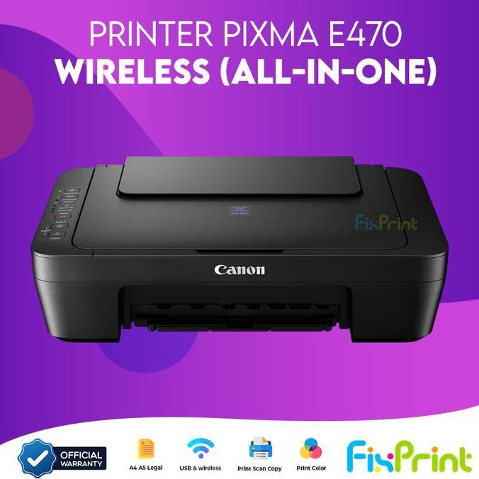 Printer PIXMA Canon MG2570S All In One Multifunctions 3 in 1 Printer E470 Print Scan Copy WIFI A4 Mu