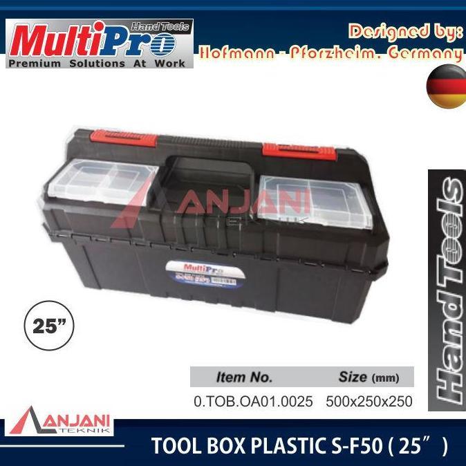 Promo TOOL BOX PLASTIK 25 INCH MULTIPRO S-F50 TOOLBOX 2 SUSUN KOTAK PERKAKAS Diskon