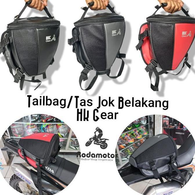 Hmtl7 Hk Gear Tailbag Tas Jok Belakang Motor Touring Kapasitas Besar Muat Jas Hujan & Barang Kecil D