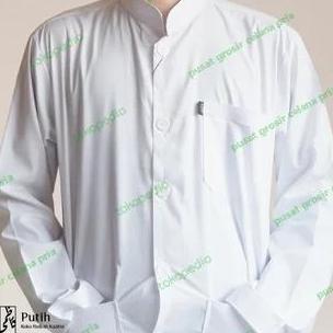 Promo Baju koko putih model ammu - baju koko habib - baju koko haibah Terlaris