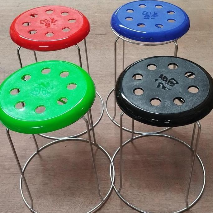 Terlaris Kursi Bangku Kaki Baja Dapat Di Tumpuk / Kursi Bakso Kursi Makan / Kursi Bar Kursi Cafe / K