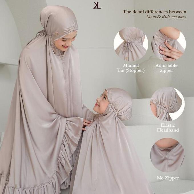 Ameena Prayer Set | Mukena Couple Mom and Kids  | Packaging with box Terlaris