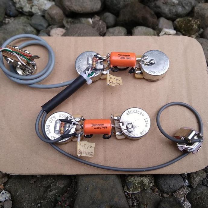 Wiring Gitar CTS Les Paul SG 50s Gibson Epiphone Treble Bleed