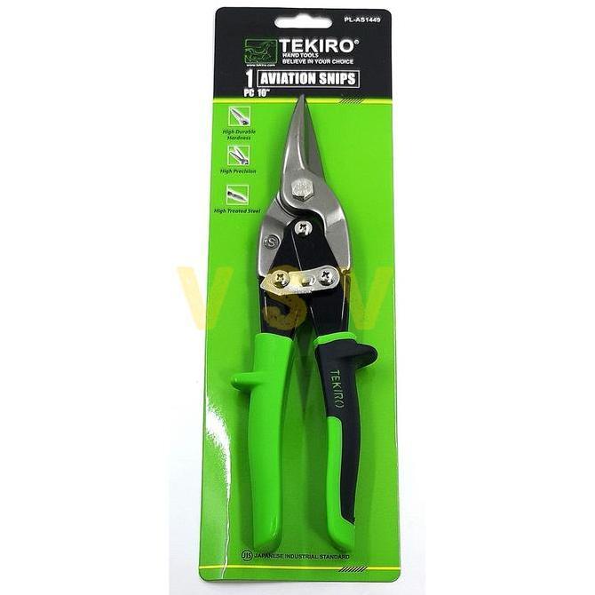 Tekiro Gunting Seng Aviation Snips 10 Inch Gunting Baja Ringan Gunting Plat Gunting Seng Tekiro 10