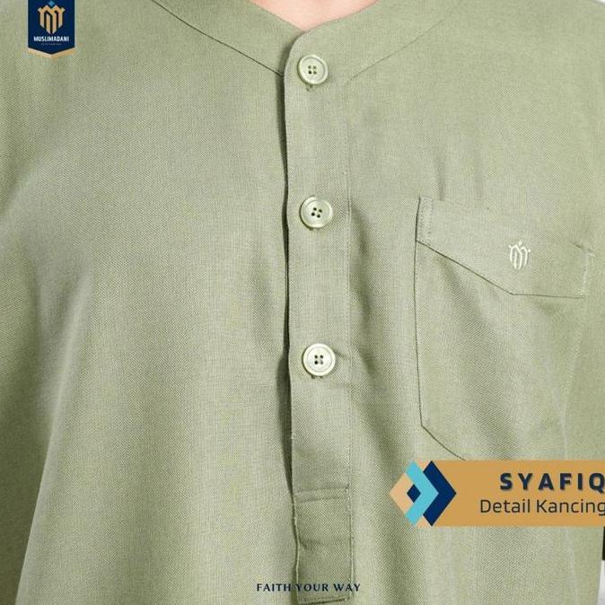 Muslimadani Jubah Dewasa SYAFIQ Gamis Pria Lengan Pendek Terlaris