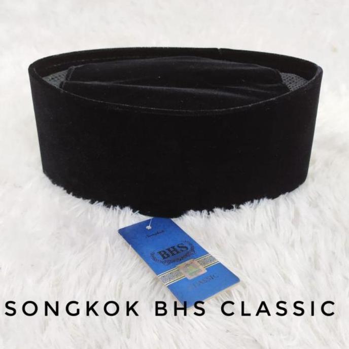 Songkok AC BHS Classic Gold Peci Kopyah Ecer Grosir Termurah Terlaris Hitam Kopiah Nyaman Lembut Mus