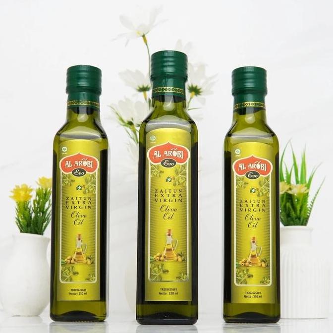 Al Arobi Minyak Zaitun Extra Virgin Olive Oil Untuk Diminum Asli Original Anak Bayi Ibu Hamil Botol 