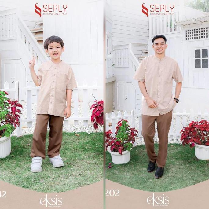 SARIMBIT EKSIS KELUARGA EKSIS 222  SAVANAH TAN gamis koko Terlaris