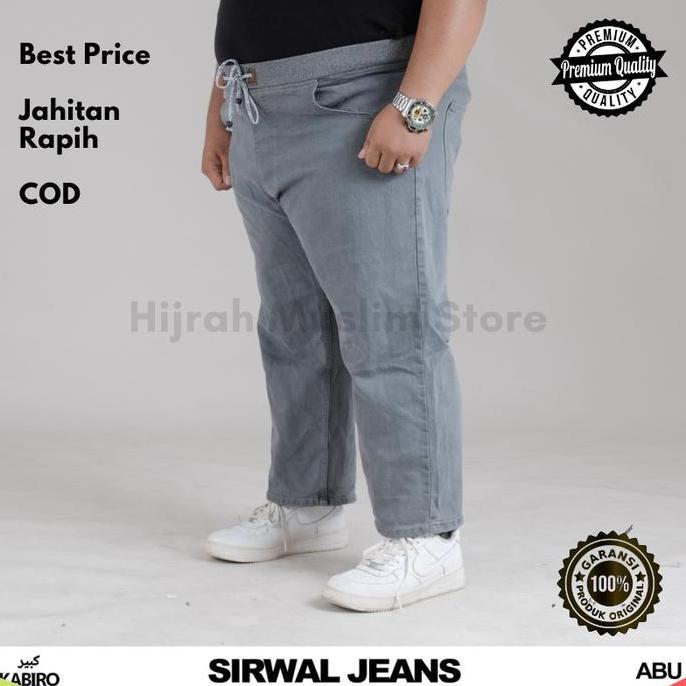 Celana Sirwal Sunah cingkrang pria / Sirwal Kamil Jeans Jumbo celana sholat Terlaris