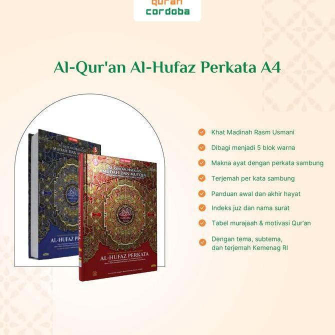 Al Hufaz Perkata A4 Quran Cordoba