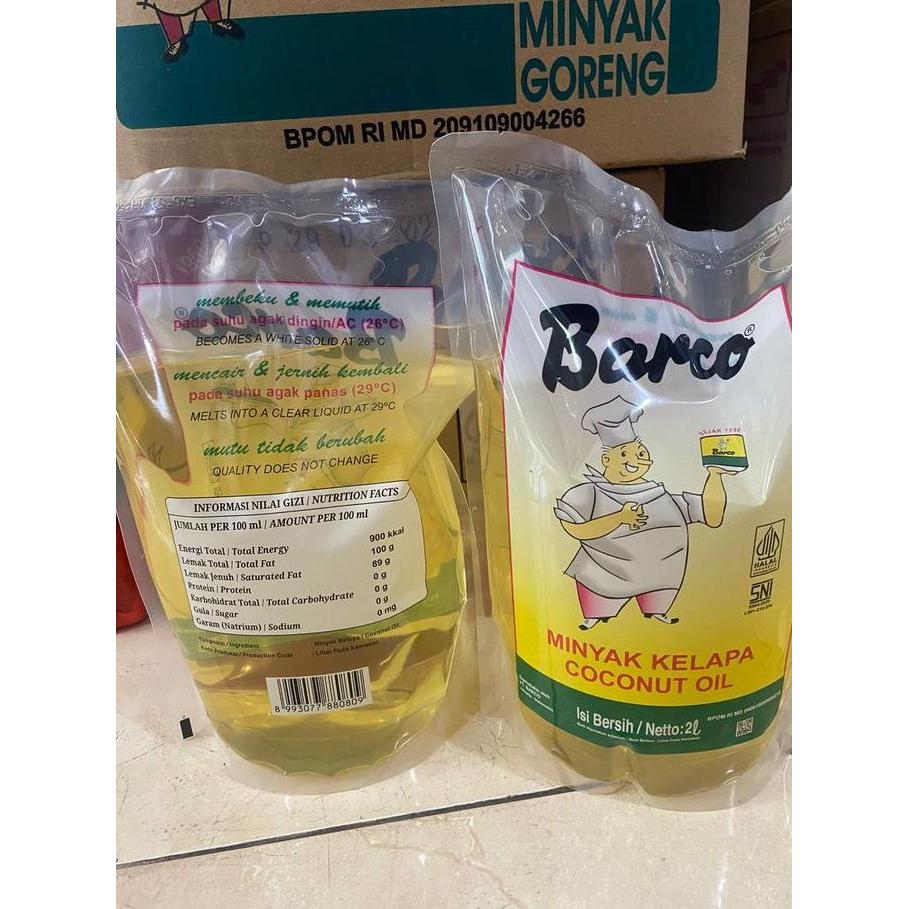 MINYAK GORENG BARCO. BARCO OIL MINYAK GORENG KELAPA. 1 LITER. 2 LITER. 5 LITER.