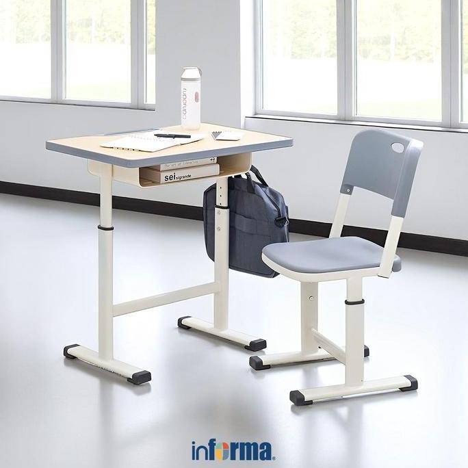 Terlaris Informa Jobb Set Meja & Kursi Sekolah - Cokelat Beech