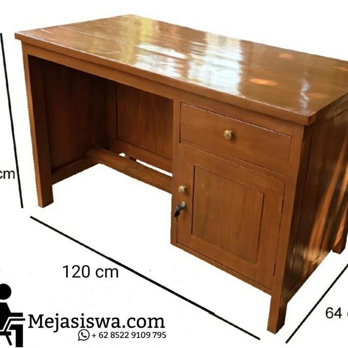 Terlaris Meja Guru Kayu Jati | Meja Guru Setengah Biro