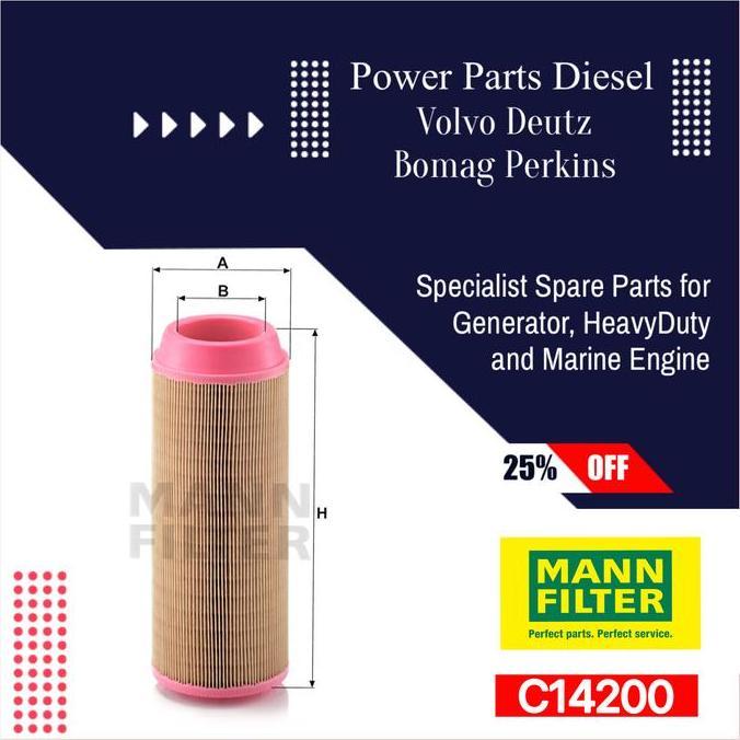 C14200 Air Filter Outer Mann Filter P778984 01319142  Sale
