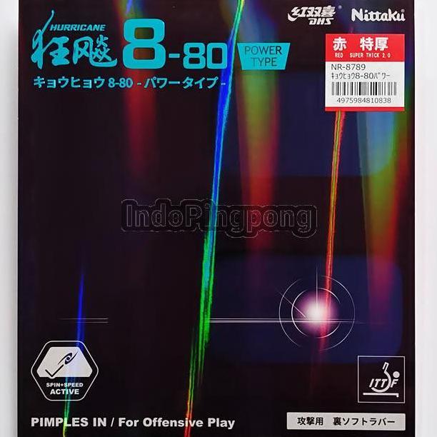 NEW Nittaku Hurricane 8-80 Power Type 2.0 Super Thick DHS