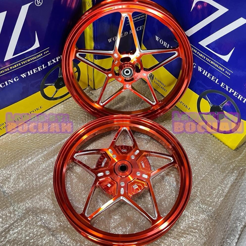 VELG ZL CNC FIVE STAR ELITE YAMAHA HONDA RING 14 VARIO 110 125 150 MIO SMILE BEAT NEW SCOOPY GENIO S