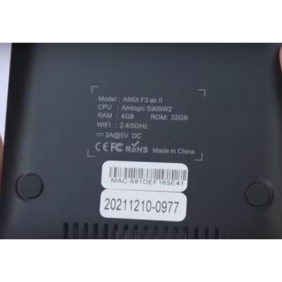 ADAPTER BUAT Android TV Box A95X F3 Air / A95X F3 air II / A95X F4