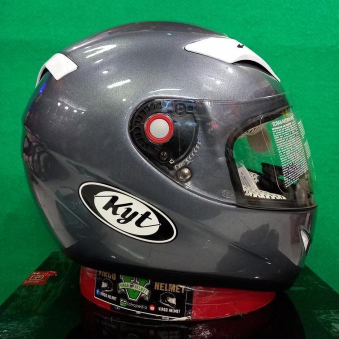 KYT HELM C4 TECH SOLID ALUMUNIUM GREY DDRING