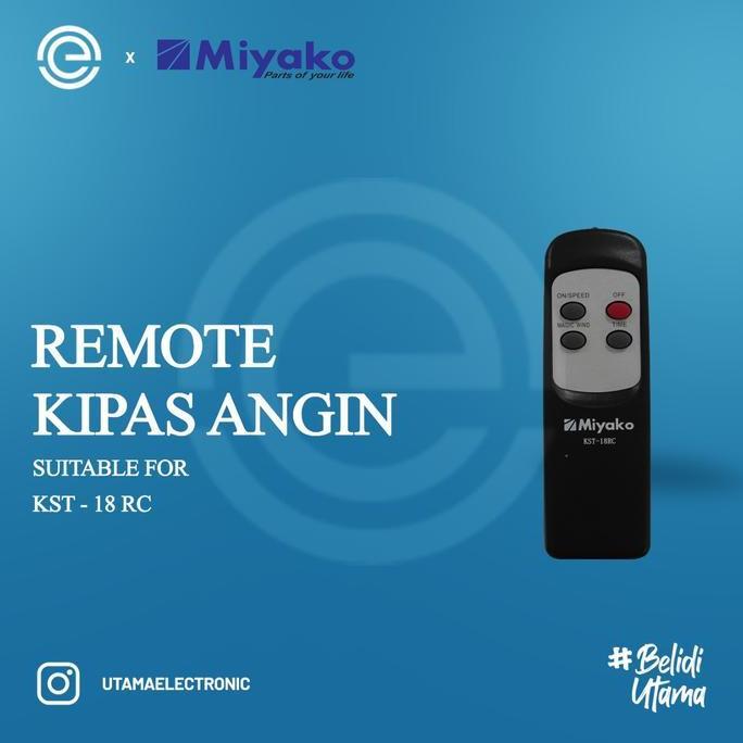 Miyako Spare Part Remote Control Kipas Angin - Hitam