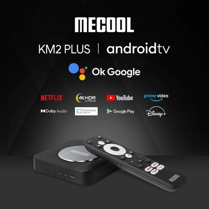 MECOOL KM2 PLUS - 4K UHD Android TV Box - Android TV Google Certified
