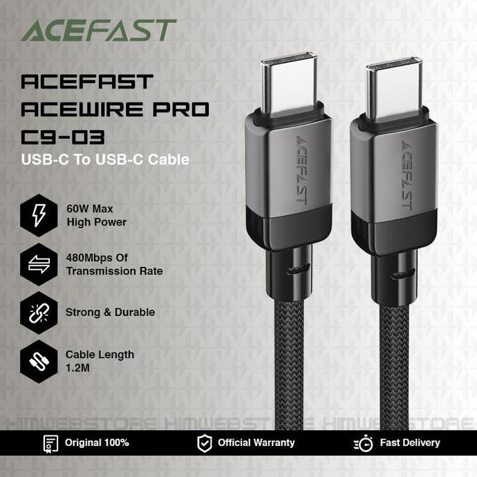 Kabel PD Data Charger FAST wire Pro C9-03 USB Type-C To Type-C Charger Super Fast Charging