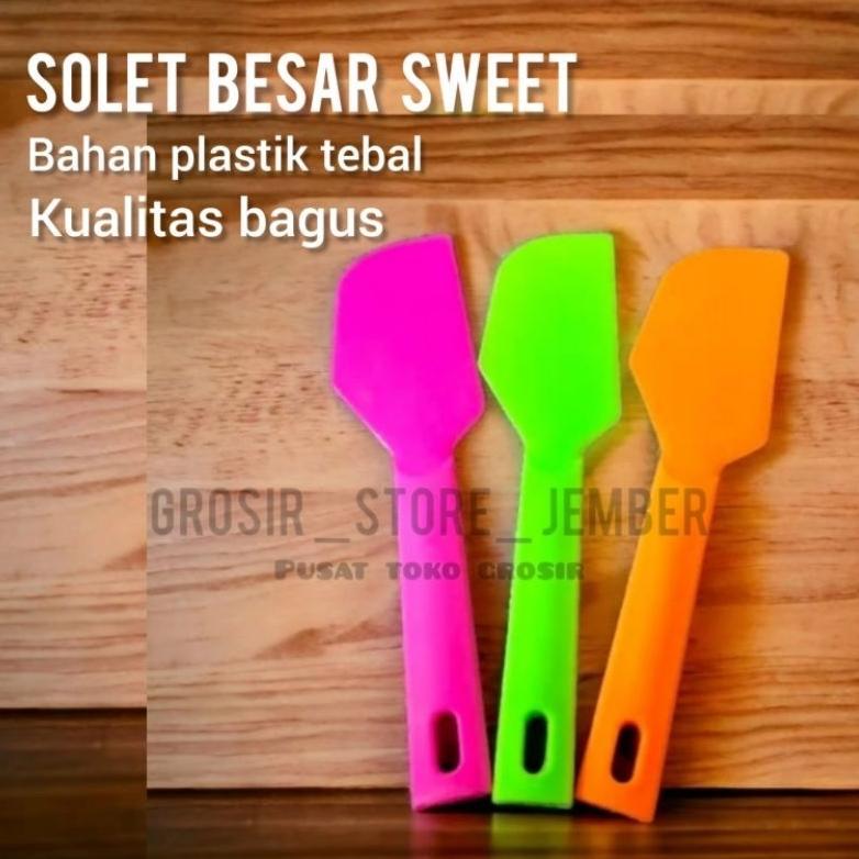 Bisa Cod Solet Besar Sweet Tebal - Solet Kue Plastik Murah ||