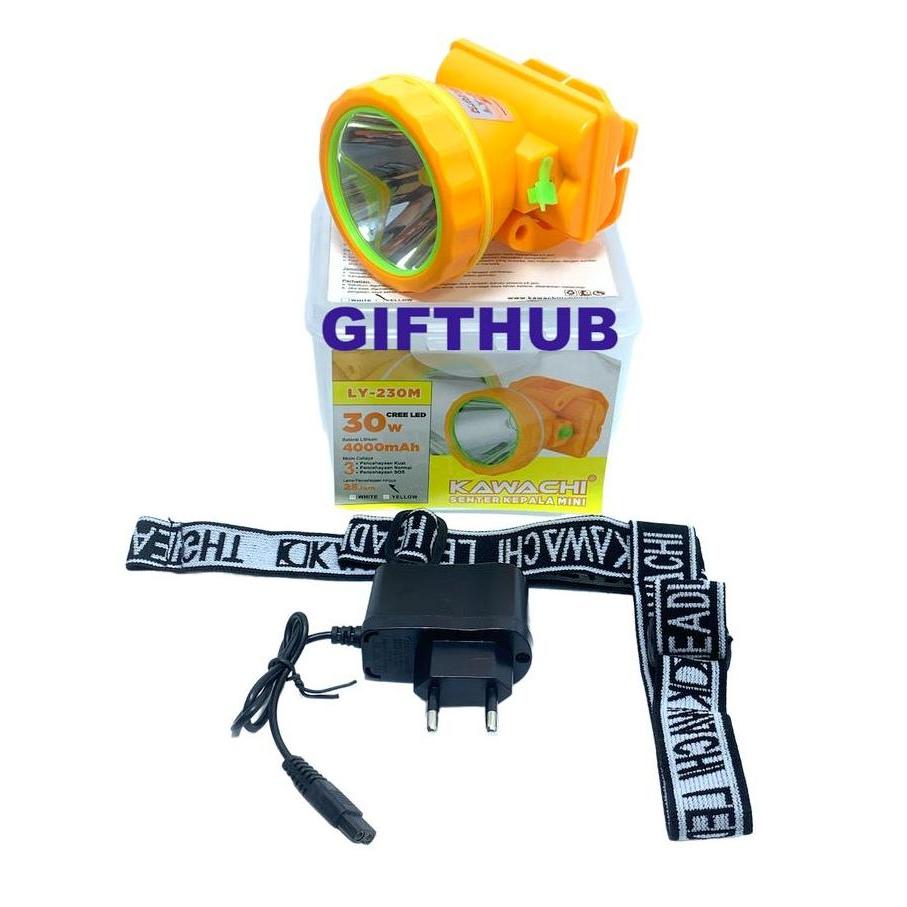 Terjangkau Kawachi Senter Kepala Mini 30Watt Ly-230M Original Led Super Terang Waterproof 30W 30 Wat